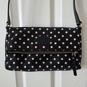Kate Spade Aleah Polka Dot Nylon Crossbody Bag Purse